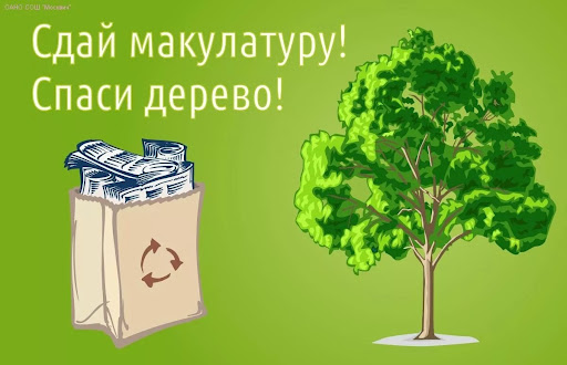 Экологическая акция «Сохрани дерево – сдай макулатуру!»